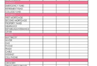 Professional Budget Planner Template Uk