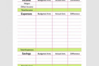 Professional Free Online Budget Planner Template