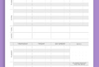 Professional Free Printable Budget Planner Template Uk