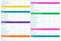 Professional Household Budget Planner Template