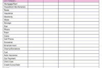 Professional Weekly Budget Planner Template Free