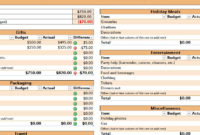 Simple Budget Planner Excel Templates