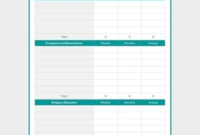 Simple Budget Spreadsheet Template Numbers