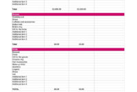 Simple Wedding Budget Planner Template