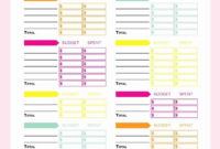 Stunning Free Printable Budget Spreadsheets